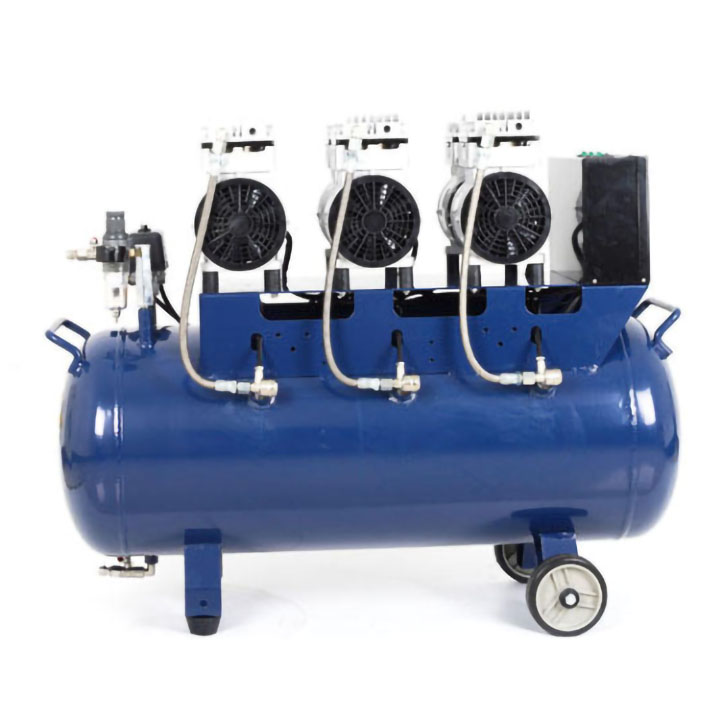 Dynamic DA7003 Dental Oil Free Oilless Air Compressor 70L Tank 2.25kW/3HP